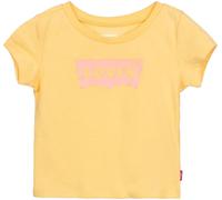 T-Shirt LEVI'S KIDS "LVG BATWING TEE", Mädchen, Gr. 3 (62), levi's flax, Jersey, Obermaterial: 60% Baumwolle, 40% Polyester, bedruckt, Basic schmal hüftbedeckend, Rundhals, Shirts T-Shirt, mit LEVIS-P
