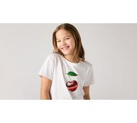 Levi's Kids - Bekleidung Lvg Disco Cherry Ss Tee - weiß - Größe 8A