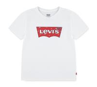 T-Shirt LEVI'S KIDS "LVG FLORAL BATWING SS TEE", Mädchen, Gr. 12 (152), blanc de blanc, Single Jersey, Obermaterial: 100% Baumwolle, bedruckt, regular fit normal, Rundhals, gerader Abschluss, Shirts T