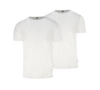 T-Shirt LEVI'S "LEVIS MEN SOLID CREW", Damen, Gr. S, weiß, Single Jersey, Obermaterial: 95% Baumwolle, 5% Elasthan, Basic hüftbedeckend, Rundhals, Shirts T-Shirt, mit Rundhalsausschnitt (16203251-S) w