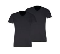 T-Shirt LEVI'S "LEVIS MEN V-NECK", Herren, Gr. L, schwarz (jet schwarz), Single Jersey, Obermaterial: 95% Baumwolle, 5% Elasthan, Basic hüftbedeckend, V-Ausschnitt, Shirts T-Shirt, mit V-Ausschnitt un