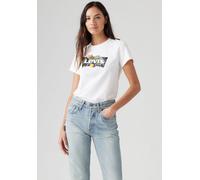 T-Shirt LEVI'S "LSE THE PERFECT TEE", Damen, Gr. M (38), lse_bw floral fill b, Jersey, Obermaterial: 100% Baumwolle, figurumspielend hüftlang, Rundhals, Shirts T-Shirt (38066835-M) lse_bw floral fill