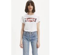 Levi's Damen The Perfect Tee T-Shirt,Housemark Photo Fill - White,S