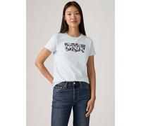 T-Shirt LEVI'S "LSE THE PERFECT TEE", Damen, Gr. XL (42), p2 bw fill color option country air, Jersey, Obermaterial: 100% Baumwolle, figurumspielend hüftlang, Rundhals, Shirts T-Shirt, mit Logodruck (