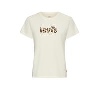 T-Shirt LEVI'S "LSE THE PERFECT TEE", Damen, Gr. XS (34), lse leopard logo che neutrals, Jersey, Obermaterial: 100% Baumwolle, bedruckt, figurumspielend hüftlang, Rundhals, Shirts T-Shirt, mit Logo Pr