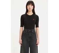 Levi's T-Shirt LUCA SLIM TEE Damen XS (34) Schwarz (Caviar) Slim Fit Jersey Rundhals Halbarm