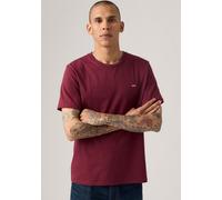 T-Shirt LEVI'S "ORIGINAL HM TEE", Herren, Gr. M, tawny port, Jersey, Obermaterial: 100% Baumwolle, normal hüftbedeckend, Rundhals, Rippbündchen, Shirts T-Shirt, mit Logo Print (38531159-M) tawny port