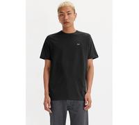T-Shirt LEVI'S "ORIGINAL HM TEE", Herren, Gr. XXL, schwarz, Jersey, Obermaterial: 100% Baumwolle, normal hüftbedeckend, Rundhals, Rippbündchen, Shirts T-Shirt, mit Logo Print (32006768-XXL) schwarz