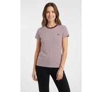 T-Shirt LEVI'S "PERFECT TEE", Damen, Gr. XS (34), rosa (anita stripe zinfandel), Single Jersey, Obermaterial: 100% Baumwolle, figurbetont normal, Rundhals, Shirts T-Shirt, mit kleiner Logo-Stickerei (