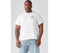 T-Shirt LEVI'S PLUS "LV T-Shirt LSE_BIG", Herren, Gr. XL (60/62), weiß, Jersey, Obermaterial: 100% Baumwolle, bequem hüftbedeckend, Rundhals, Shirts T-Shirt, in bequemer Passform (61583203-XL)