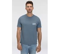 T-Shirt LEVI'S "RELAXED FIT TEE", Herren, Gr. S, blau, Jersey, Obermaterial: 100% Baumwolle, unifarben, relaxed fit taillenbedeckt, Rundhals, gerader Abschluss, Shirts T-Shirt, mit Logoschriftzug (766