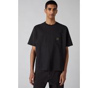 T-Shirt LEVI'S "SS WORKWEAR PKT TEE", Herren, Gr. S, schwarz (jet schwarz), Jersey, Obermaterial: 100% Baumwolle, unifarben, normal hüftbedeckend, Rundhals, Shirts T-Shirt, mit Brusttasche (55543541-S