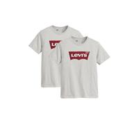 T-Shirt LEVI'S "T-Shirt Graphic Set-In Neck 2er Pack", Herren, Gr. L, grau, Obermaterial: 100% Baumwolle CO., Shirts T-Shirt (69618066-L) grau