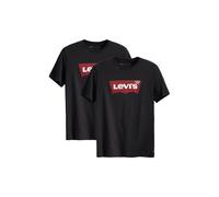 LEVIS Levi's Herren T-Shirt 2er Pack - "Graphic Set-In Neck", Rundhals, Baumwolle (TB_17783-2P) M Schwarz