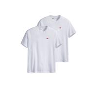 T-Shirt LEVI'S "T-Shirt Original Housemark Tee 2er Pack", Herren, Gr. L, weiß, Obermaterial: 100% Baumwolle CO., Shirts T-Shirt (23112519-L) weiß