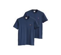 Levi's Herren T-Shirt 2er Pack - "Original Housemark Tee", Rundhals, Baumwolle Blau M