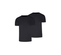 T-Shirt LEVI'S "T-Shirt Solid Crew 2P 2er Pack", Herren, Gr. M, schwarz, Obermaterial: 95% Baumwolle CO. 5% Elasthan EL., Shirts T-Shirt (13027130-M) schwarz