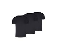 Levi's Herren T-Shirts, 3er Pack - Solid Crew 3P, Rundhals, Cotton Stretch, ECOM Schwarz XL