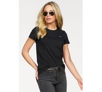 Levi's Damen T-Shirt Perfect Tee schwarz mit kleinem Marken-Logo Regular Fit S