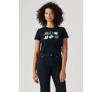 Levis T-Shirt "THE PERFECT TEE" (94385649-L) archival silber grid anthrazit