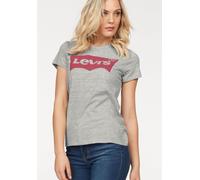 Levi's Damen The Perfect Tee T-Shirt,Logo Starstruck Heather Grey,L