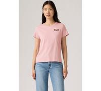 T-Shirt LEVI'S "THE PERFECT TEE", Damen, Gr. M (38), gab rose, Single Jersey, Obermaterial: 100% Baumwolle, normal, Rundhals, abgesteppt, Shirts T-Shirt, mit Batwing-Logoprint (82996815-M) gab rose