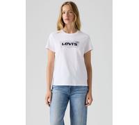 Levi's® Regular Fit T-Shirt aus reiner Baumwolle mit Logo-Print in Weiss, Größe M