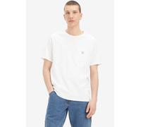T-Shirt LEVI'S "Workwear Tee", Damen, Gr. S, weiß (hellweiß), Jersey, Obermaterial: 100% Baumwolle, unifarben, oversize hüftbedeckend, Rundhals, Shirts T-Shirt, mit aufgesetzter Tasche (18749025-S) he