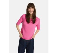 T-Shirt LIEBLINGSSTÜCK "Candice", Damen, Gr. 3XL, rosa (lovely pink), Single Jersey, Obermaterial: 100% Baumwolle, clean, unifarben, regular fit normal, Rundhals, Rollsaum, Shirts T-Shirt, mit Rundhal