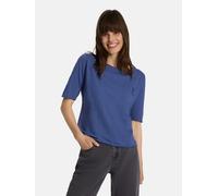 T-Shirt LIEBLINGSSTÜCK "Candice", Damen, Gr. 4XL, jeans, Single Jersey, Obermaterial: 100% Baumwolle, clean, unifarben, regular fit normal, Rundhals, Rollsaum, Shirts T-Shirt, mit Rundhals (36622156-4