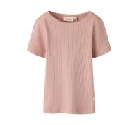 T-Shirt LIL' ATELIER "NMFRACHEL SS SLIM TOP LIL NOOS", Mädchen, Gr. 92, rosa (misty rose), Rippware, Obermaterial: 50% Baumwolle, 50% Modal, unifarben, regular fit normal, Rundhals, Shirts T-Shirt, Ba