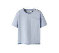 T-Shirt LIL' ATELIER "NMMDOLAN SS LOOSE TOP LIL NOOS", Jungen, Gr. 104, zen blau, Jersey, Obermaterial: 100% Baumwolle, unifarben, normal normal, Rundhals, Shirts T-Shirt, Baumwolle, regular fit (7767