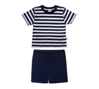 T-Shirt LILIPUT, Mädchen, Gr. 98/104, blau (blau, weiß), 100% Baumwolle, gestreift, Shirts T-Shirt, mit tollen Streifen und Bindebändern (10864665-98) blau, weiß