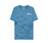 Lilo & Stitch Hugging Stitch Frauen T-Shirt blau L