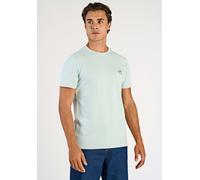 Lindbergh Relaxed Fit T-Shirt Rundhals Dusty Aqua, Einfarbig