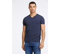 Lindbergh Slim Fit T-Shirt V-Ausschnitt navy, Einfarbig