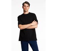 Lindbergh Oversize Fit T-Shirt Rundhals schwarz, Einfarbig