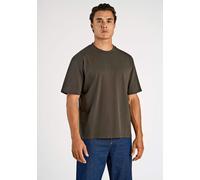 T-Shirt LINDBERGH "T-Shirt Oversize Fit", Herren, Gr. L, ebony braun, Obermaterial: 100% Baumwolle, unifarben, oversize, Rundhals, Shirts T-Shirt (34856004-L) ebony braun