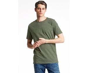 T-Shirt LINDBERGH "T-Shirt Relaxed Fit", Herren, Gr. S, dusty army mix, Obermaterial: 60% Baumwolle, 40% Polyester, lässig geschnitten, Rundhals, Shirts T-Shirt (14970445-S) dusty army mix