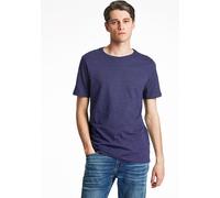 T-Shirt LINDBERGH "T-Shirt Relaxed Fit", Herren, Gr. XL, blau (deep navy mix), Obermaterial: 60% Baumwolle, 40% Polyester, lässig geschnitten, Rundhals, Shirts T-Shirt (11740708-XL) deep navy mix