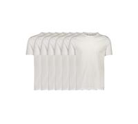 T-Shirt LINDBERGH "T-Shirt Relaxed Fit", Herren, Gr. XXL, weiß, Obermaterial: 100% Baumwolle, unifarben, lässig geschnitten, Rundhals, Shirts T-Shirt (58173304-XXL) weiß