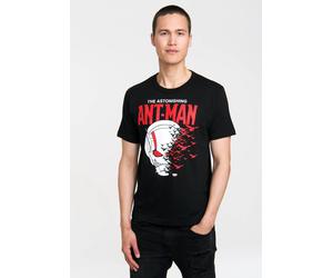 T-Shirt LOGOSHIRT "Ant-Man - Marvel Comics", Herren, Gr. XL, schwarz, 100% Baumwolle, bedruckt, normal, Rundhals, Shirts T-Shirt, mit großem Print (41771822-XL) schwarz