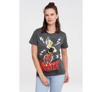 T-Shirt LOGOSHIRT "Asterix der Gallier - Asterix", Damen, Gr. 3XL, grau, 100% Baumwolle, bedruckt, normal, Rundhals, Shirts T-Shirt, mit lizenziertem Print (57915838-XXXL) grau
