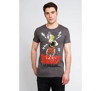 T-Shirt LOGOSHIRT "Asterix Le Gaulois", Jungen, Gr. M, grau, 100% Baumwolle, bedruckt, normal, Rundhals, Shirts T-Shirt, mit Asterix- und Zaubertrank-Print (72889856-M) grau