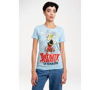 T-Shirt LOGOSHIRT "Asterix - Magic Poison", Damen, Gr. XXL, blau (hellblau), 100% Baumwolle, bedruckt, normal, Rundhals, Shirts T-Shirt, mit lizenzierten Originaldesign (40878814-XXL) hellblau