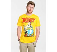 T-Shirt LOGOSHIRT "Asterix & Obelix", Herren, Gr. XL, gelb, 100% Baumwolle, bedruckt, normal, Rundhals, Shirts T-Shirt, mit coolem Print (91809600-XL) gelb