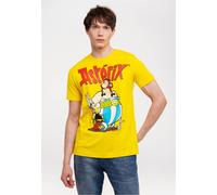 T-Shirt LOGOSHIRT "Asterix & Obelix", Herren, Gr. XL, gelb (hellgelb), 100% Baumwolle, bedruckt, normal, Rundhals, Shirts T-Shirt, mit coolem Print (68353059-XL) hellgelb