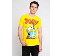 T-Shirt LOGOSHIRT "Asterix und Obelix", Herren, Gr. XL, gelb, 100% Baumwolle, bedruckt, normal, Rundhals, Shirts T-Shirt, mit kultigem Frontprint (22317347-XL) gelb