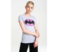 LOGOSHIRT T-Shirt mit coolem Superhelden-Logo M grau Damen T-Shirts Shirts Sweatshirts Tops (Wirk) M grau meliert