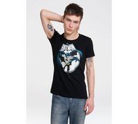 Logoshirt® DC I Batman I Vollmond I T-Shirt Print I Damen & Herren I kurzärmlig I schwarz I Lizenziertes Originaldesign I Größe S